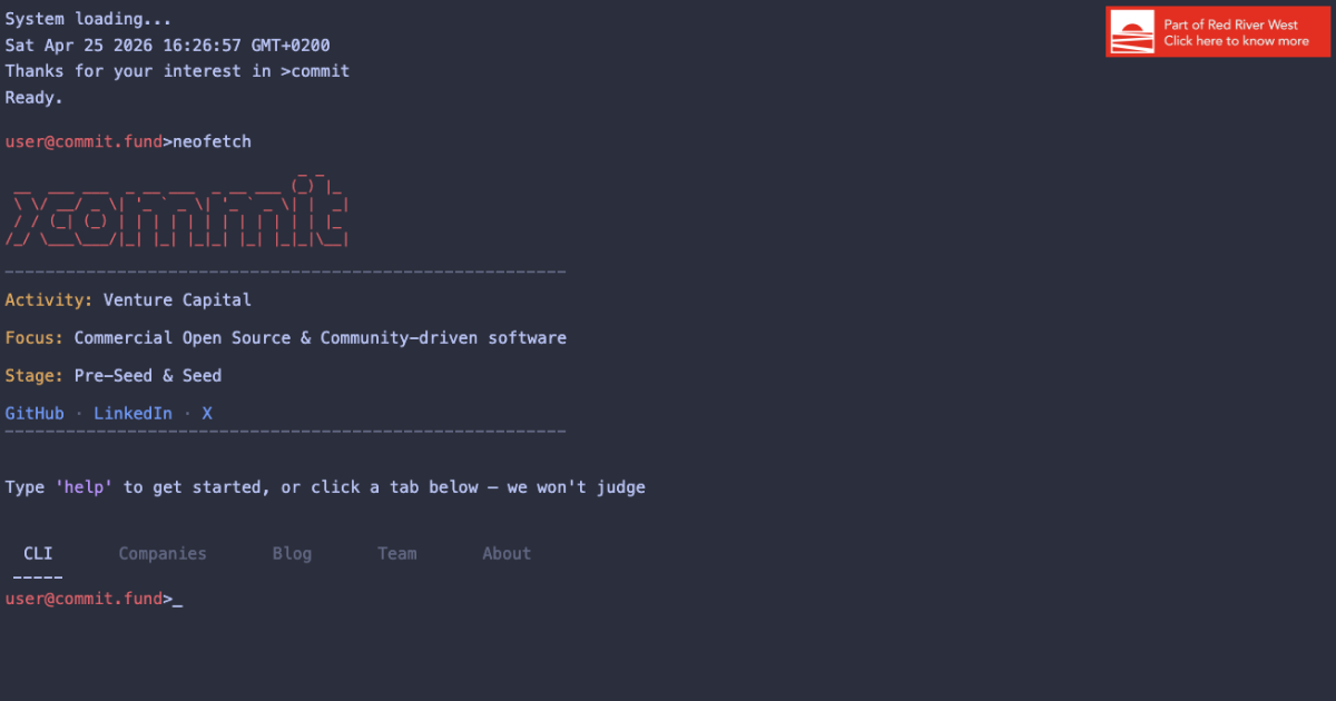 Commit Capital >commit — Venture Capital for Commercial Open Source Startups